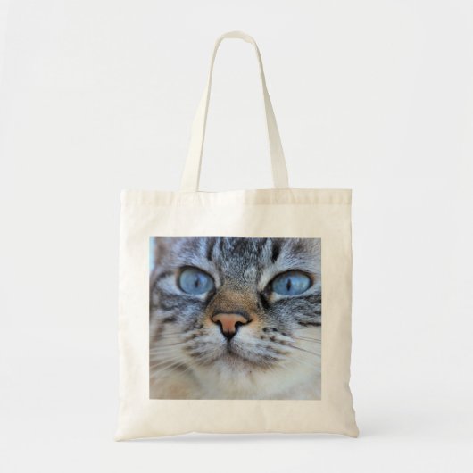 Grijze kat tote bag (Voorkant)