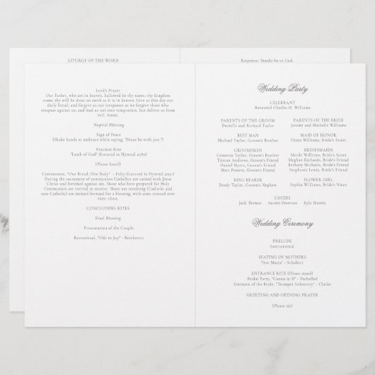 Grijze katholieke weddenschappen Mass Ceremony Pro (Voorkant / Achterkant)