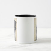 Grijze katje met bovenste hak mok (Midden)