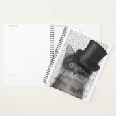 Grijze katje met bovenste hak planner (Display)