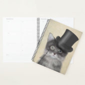 Grijze katje met bovenste hak planner (Display)