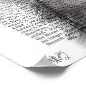 Grijze katje met bovenste hak poster (Hoek)