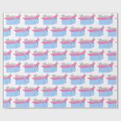 Grijze kattebak cadeaupapier (Vlak)