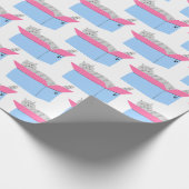 Grijze kattebak cadeaupapier (Hoek)