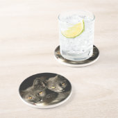 Grijze katten Foto Onderzetter (Zijkant)