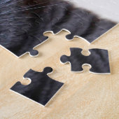 Grijze kattengele ogen legpuzzel (Zijkant)