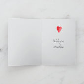 Grijze kattenharten die je missen kaart (Binnen)