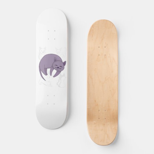Grijze kattenhoesjes en keukendoek Hoesje Persoonlijk Skateboard (Voorkant)