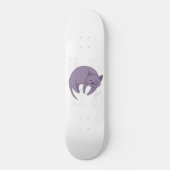 Grijze kattenhoesjes en keukendoek Hoesje Persoonlijk Skateboard (Voorkant)