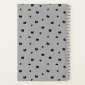 Grijze Kattenkrabbel Notitieboek (Achterkant)