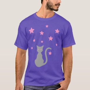 Grijze kattenriemen T-shirt