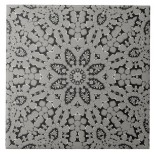 Grijze keramische Tegel Tegeltje