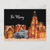 Grijze kerst briefkaart (Voorkant)