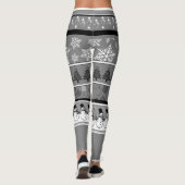 Grijze Kerst Leggings (Achterkant)