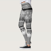 Grijze Kerst Leggings (Links)