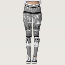 Grijze Kerst Leggings