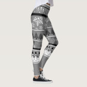 Grijze Kerst Leggings (Rechts)