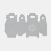 Grijze kerst met mousserende lichten bedankdoosjes (Uitgevouwen)