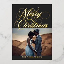  Grijze kerstfeestdag met Folie voor kerst Folie Feestdagenkaart