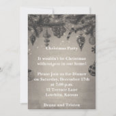 Grijze kerstfeestelijke uitnodiging (Voorkant)