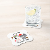 Grijze kerstmis #1-2 Onderzetter papier (Insitu)