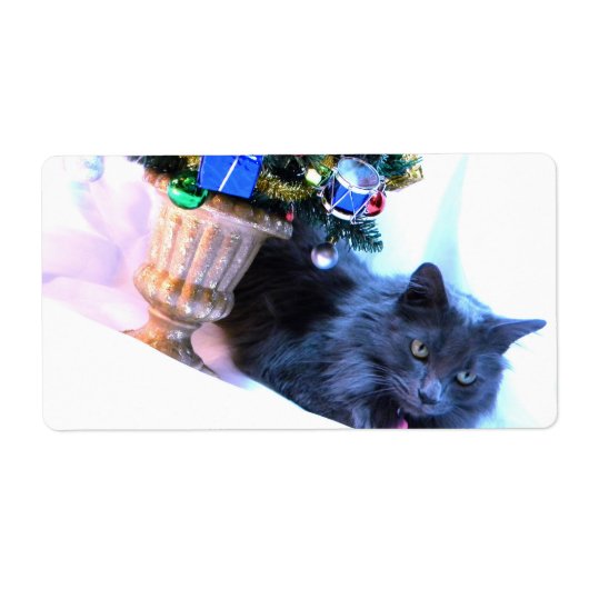 Grijze Kerstmis Etiket (Voorkant)