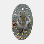 Grijze kerstserie keramisch ornament (Rechts)