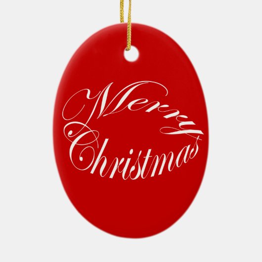 Grijze kerstserie keramisch ornament (Achterkant)