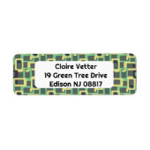 Grijze ketting link etiket (Voorkant)