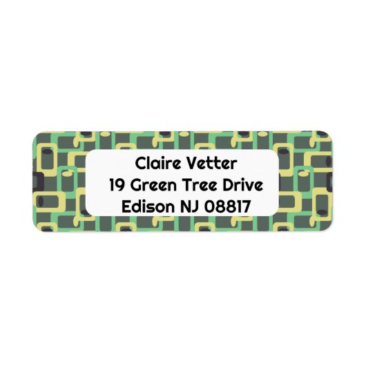 Grijze ketting link etiket (Voorkant)