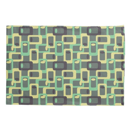 Grijze ketting link kussensloop (Achterkant)