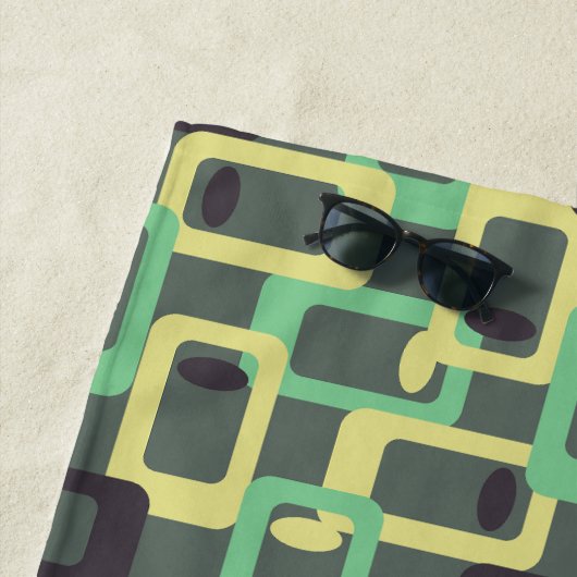 Grijze ketting link strandlaken (In situ)