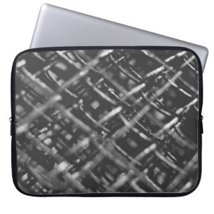 Grijze kettingkoppeling laptop sleeve