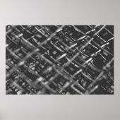 Grijze kettingkoppeling poster (Voorkant)