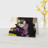 Grijze keuken in paars denken aan jou kaart (Gele Bloem)