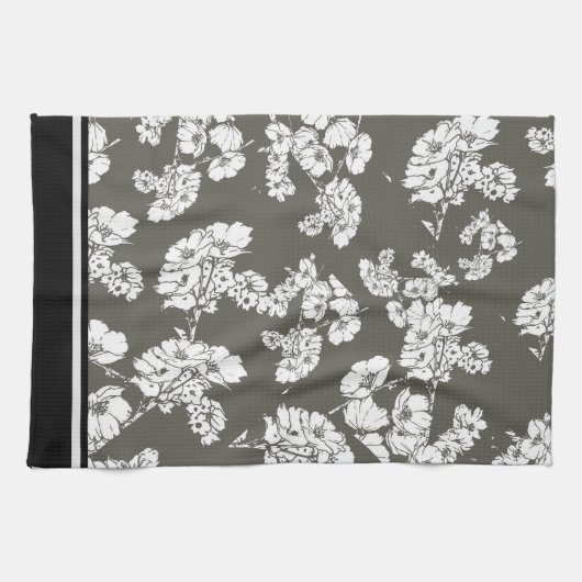 Grijze keukenhanddoek (Horizontaal)