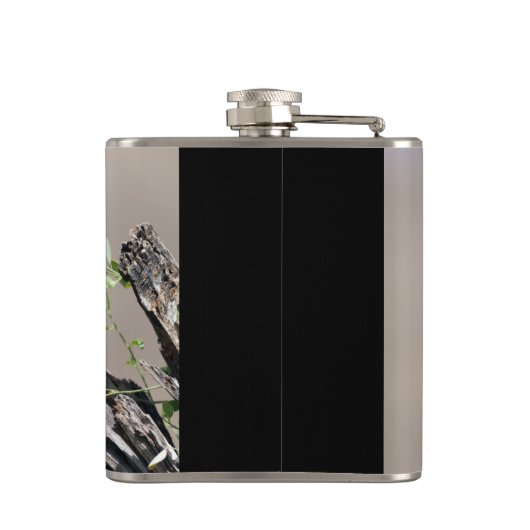 Grijze Kingfisher Heupfles (Achterkant)