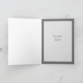 Grijze Kitten Grappige Verjaardagskaart Van de Kat Kaart (Binnen)