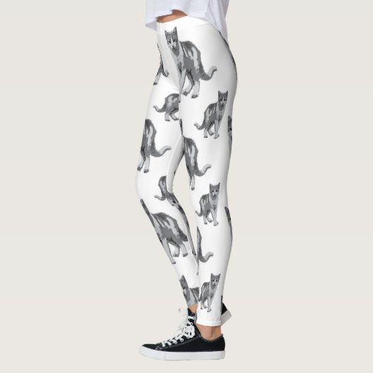 Grijze kitten leggings (Links)