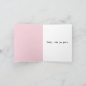 Grijze kitten voor het denken aan jou kaart (Binnen)