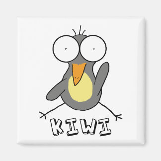 Grijze Kiwi magneet
