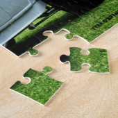 Grijze klassieke roadster Antiek auto Legpuzzel (Zijkant)