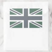  Grijze Klassieke Unievaknaam Brits (UK) Rechthoekige Sticker (Tas)