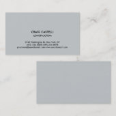 Grijze kleur Gewoon Moderne Standaard Visitekaartj Visitekaartje (Voorkant / Achterkant)