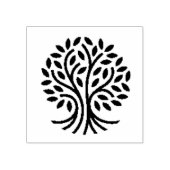 Grijze kleur van bomen rubberstempel (Afrduk)