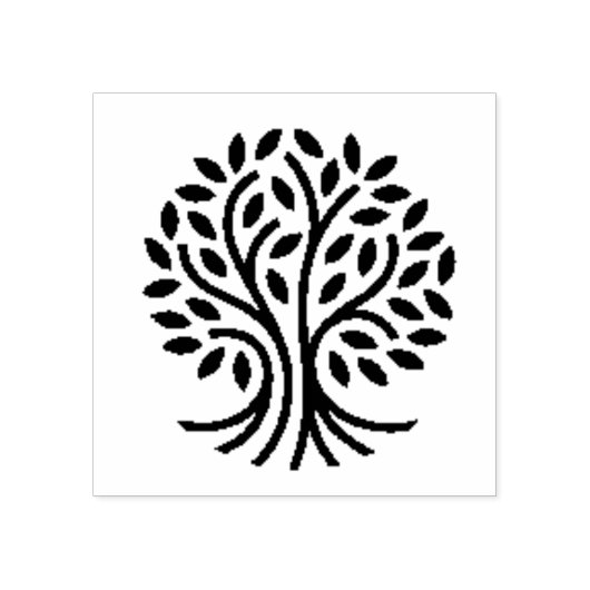 Grijze kleur van bomen rubberstempel (Afrduk)