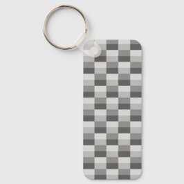 Grijze Kleurblokken Sleutelhanger