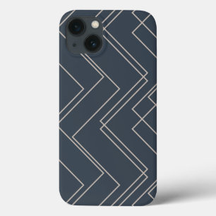 Grijze, koele, moderne, trendy, unieke zigzaglijne Case-Mate iPhone case