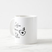 Grijze koffer koffiemok (Voorkant links)