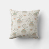 Grijze konijnen en Antiek sleutels op wit Kussen (Achterkant)